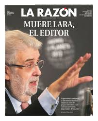EL FALLECIMIENTO DE JOSÉ MANUEL LARA BOSCH EN LA PRENSA