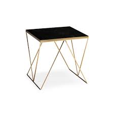Bei ikea kriegst du beistelltische in vielen größen & farben. Hilfstisch 50x50x50 Marmor Metall Schwarz Golden