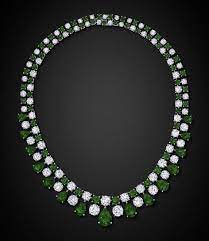 Graff Emerald And Diamond Necklace Graff Jewelry Graff Diamonds Diamond Necklace