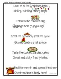 The Five Senses Of Christmas Poem By Rachel Lukacsko Tpt Christmas Poems Christmas Kindergarten Merry Christmas Poems