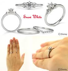 Snow White Engagement Ring Disney Engagement Rings Wedding Ring Sets White Engagement Ring