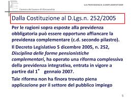 Decreto legislativo 5 dicembre 2005 n. La Previdenza Complementare Ppt Scaricare