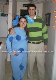Coolest Homemade Blue And Steve From Blues Clues Costumes Blues Clues Costume Clue Costume Costumes For Teens