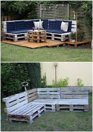 27 diy pallet sofa plans step by step instructions: 45 Pallet Outdoor Furniture Ideas For Patio Diy Crafts