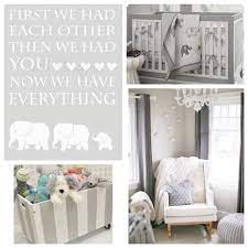 Gender Neutral Elephant Nursery Decor Gray And White Jungle Etsy Gender Neutral Baby Nursery Baby Room Neutral Gender Neutral Baby Room