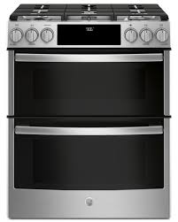 Most reviewers include capacity and design, but they warmer drawer. Ge 6 7 Cu Ft Slide In Double Oven Convection Gas Range Pcgs960s The Brick