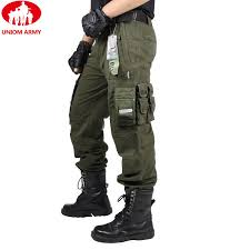 Us 34 49 25 Off Cargo Pants Overalls Male Mens Army Clothing Tactical Pants Military Work Wear Many Pocket Combat Army Style Straight Trousers In