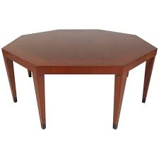 Great queen anne walnut coffee table with 2 pull out slides. Vintage Modern Octagonal Coffee Table By Baker Furniture For Sale At 1stdibs
