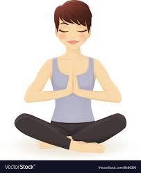 Young Woman Practicing Yoga In Lotus Pose Vector Image On Vectorstock Lotus Pose Poses Female Superhero