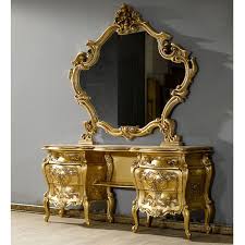 Buy French Gold Dressing Table With Mirror Mahogany Antique Furniture Indonesia Furniture Dressing Table Mirror Dressing Table Art Deco Dressing Table