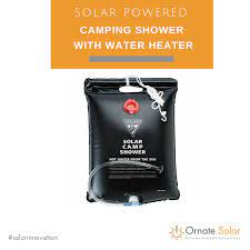 Solar Innovation A Compact Camping Shower Kit With Water Heaters To Have Warm Water On Those Adventurous Trips Solar Camping Shower Shower Kits Solar Power