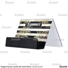 Support Carte De Visite Support Pour Cartes De Visite Feuilles De Palmier Zazzle Fr Carte De Visite Carte Feuille Palmier