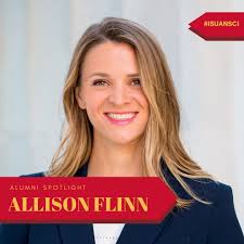 Alumni Spotlight: Allison Flinn "Allison Flinn grew up in Des Moines, Iowa,  and always knew she wanted to be a veterinarian. Iowa State was the obvious  choice for her, and she graduated