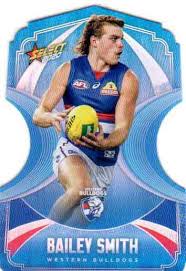 20 ed richards, 21 tom liberatore, 6 bailey smith 2020 Afl Footy Stars Ice Blue Diecuts Bdc144 Bailey Smith Bulldogs Diggaz Trading Cards