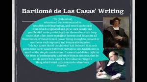 Apush Review Breaking Down Bartolome De Las Casas Writing Youtube