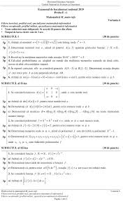 Absolventii de liceu au sustinut, miercuri, examenul la matematica sau istorie, in functie de profilul urmat de elevi. Bac 2019 Baremele È™i Subiectele De La MatematicÄƒ È™i Istorie Au Fost Publicate De Ministerul EducaÈ›iei Edupedu Ro