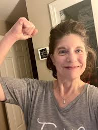 Hanging up laundry in the wind for steps