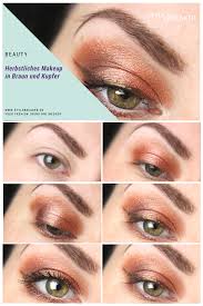 Ich zeige ihnen einen abendlook, der dunkel und rauchig ist, kann aber auch tagsüber mit einer anderen farbkombination verwendet werden. Herbstliches Augenmakeup In Braun Und Kupfer Smokeyeyes Makeup Augenmakeup Braun Kupfer Anleitung Tutorial Stylebrea Make Up Augen Make Up Braun Werden
