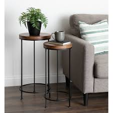 Shona Metal And Wood 2 Piece End Table Set Reviews Joss Main In 2020 Table Decor Living Room Living Room Side Table Side Table Decor
