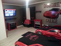 Brighten up any wall with corvette wall decor! Gavin And Gabriel S Corvette Themed Room Disney Cars Room Car Themed Bedrooms Boys Car Bedroom