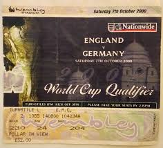 England v germany (2000) was a 2002 world cup qualifying match. I Was There Ticket Mug England Create Your Own Mug Here