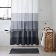 Organic Dobby Ombre Shower Curtain Indigo Ombre Shower Curtain Plastic Shower Curtain Modern Shower Curtains