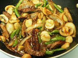 Family Favorites Beef With Mushrooms And Pea Pods Beef With Mushroom Beef Recipes Cooked Veggies