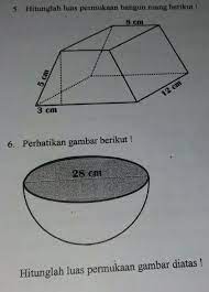 Hitunglah luas permukaan gabungan bangun ruang berikut! Hitunglah Luas Permukaan Bangun Ruang Berikut Brainly Co Id