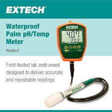Extech PH220-C Mesureur pH Palm Étanche, Électrode Câblée ...