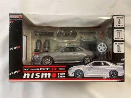 Auto Pro Shop 124 Nissan GTR R34 Nismo Model Car GunMetal (Slightly Damage  Box) | eBay