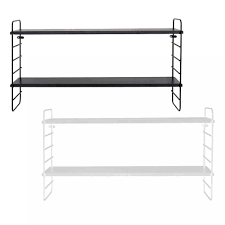 Bloomingville Wandregal North Metall Schwarz Weiss Wandregal Regal Wandregal Weiss