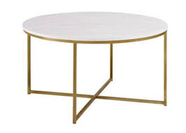 Walker Edison 36 Coffee Table Living Room Accent Tables Marble Coffee Table