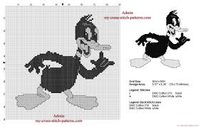 Due to the nature of instant downloadable products. Daffy Duck Vintage Black And White Free Cross Stitch Pattern Free Cross Stitch Patterns Simple Unique Alphabets Baby