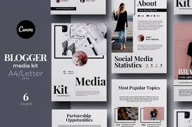 This is something that provides you the chance to showcase your expertise and stand out in the crowd. Blogger Influencer Media Kit Canva Template Etsy