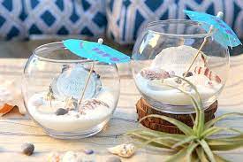 Beach Wedding Tea Light Centerpieces Idea Land Recipe Diy Beach Wedding Beach Centerpieces Beach Wedding Decorations