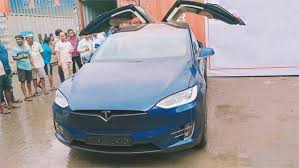 Tesla has incorporated its indian unit and registered offices in downtown bangalore. India S First Tesla Model X 100d Lands In Mumbai Drivespark News