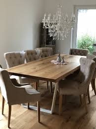 Tisch Aus Holz Fur 8 Personen Speisezimmereinrichtung Wohnung Einrichten Esstisch