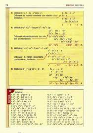 Descargar algebra de baldor completo + solucionario pdf gratis. Algebra De Baldor Nueva Imagen