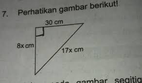 Persamaan terakhir adalah persamaan garis lurus yang melalui dua titik, yaitu a (x fi, y 2) dan b (x 2, y 2 ). Nilai X Pada Gambar Segitiga Siku Siku Tetsebut Adalah Cma 2b 3c 5d 7 Brainly Co Id