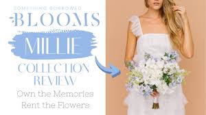 Posy of fresh flowers in a vase. Stella Collection Review Rent Return Wedding Flowers With Something Borrowed Blooms Youtube