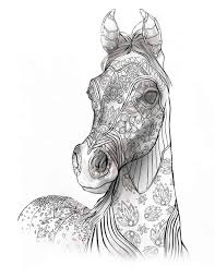 100 Horse Coloring Pages Collection With Images Horse Coloring Pages Horse Adult Coloring Horse Coloring