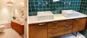 Envie d'une salle de bain avec style ? Idee Deco Fabriquer Un Meuble De Salle De Bain Avec Un Buffet Enfilade