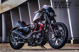Bild Konnte Enthalten Motorrad Harley Davidson Sportster Cafe Racer Harley