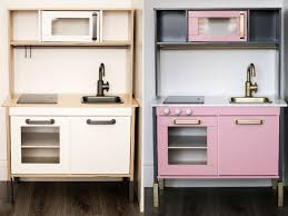 The demo bit came when she and her husband knock down the wall between their kitchen and dining room to. Ikea Duktig Play Kitchen Makeover Your Beauty Play Kitchen Makeover Ikea Kids Kitchen Play Kitchen