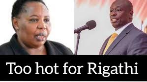 SCARED Rigathi's U TURN