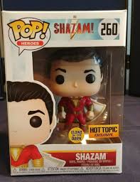 Funko Pop Heroes Shazam 260 Hot Topic Exclusive Glows In The Dark Jjl181226 Ebay In 2020 Shazam Glow In The Dark Funko