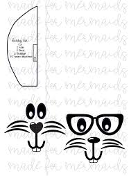 Free Bunny Ear Template Bunny Face Cut Files