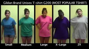 sizing for our most popular t shirt g200 unisex gildan crewneck