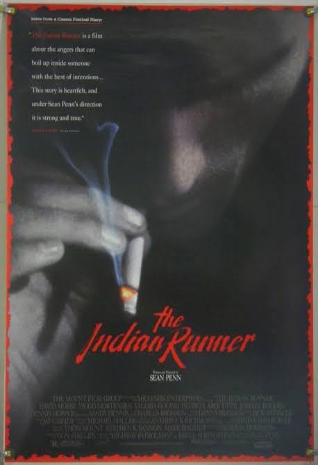 THE INDIAN RUNNER DS ROLLED ORIGINAL ONE SHEET MOVIE POSTER VIGGO MORTENSEN  1991