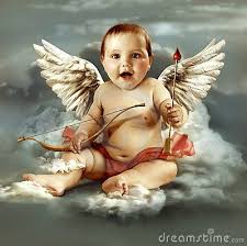 Baby Cupid With Angel Wings Sitting On A Cloud Baby Cupid Angel Angel Wallpaper Cross Paintings Cute Wallpapers